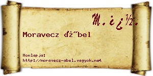 Moravecz Ábel névjegykártya
